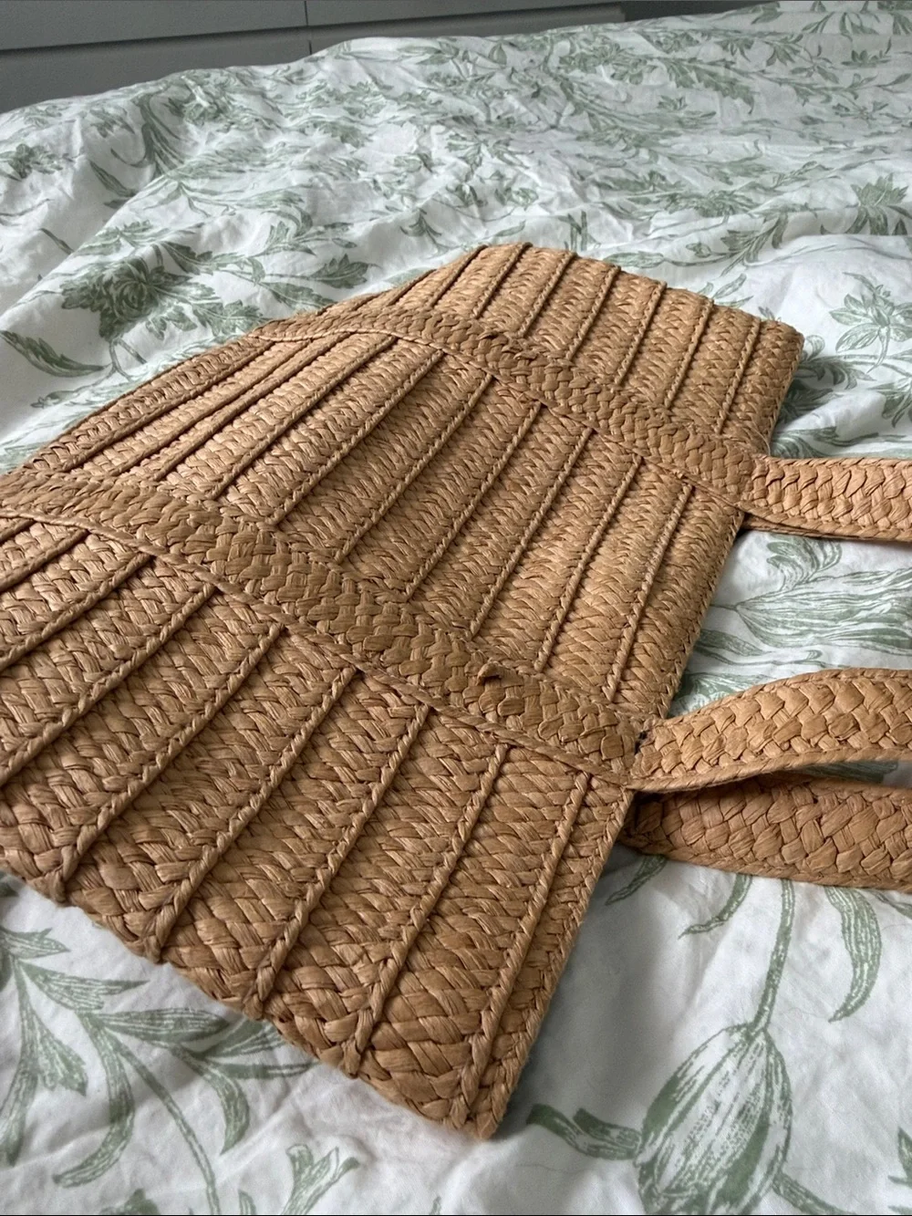 Draper James Woven Straw Tote Bag - Tan